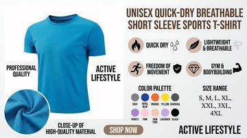 Breathable Short Sleeve Sport T-Shirt – Stay Comfortable During Every Workout