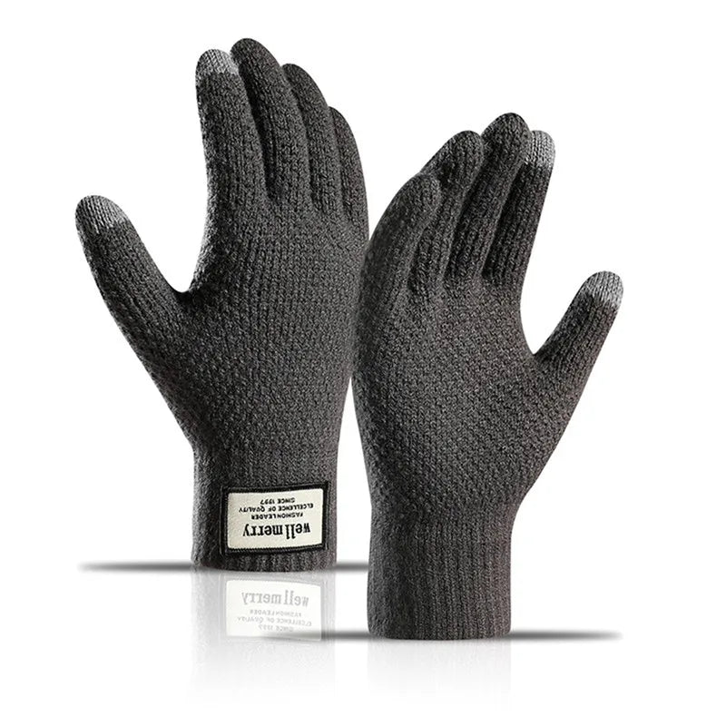 Men's Knitted Touchscreen Warm Winter Gloves