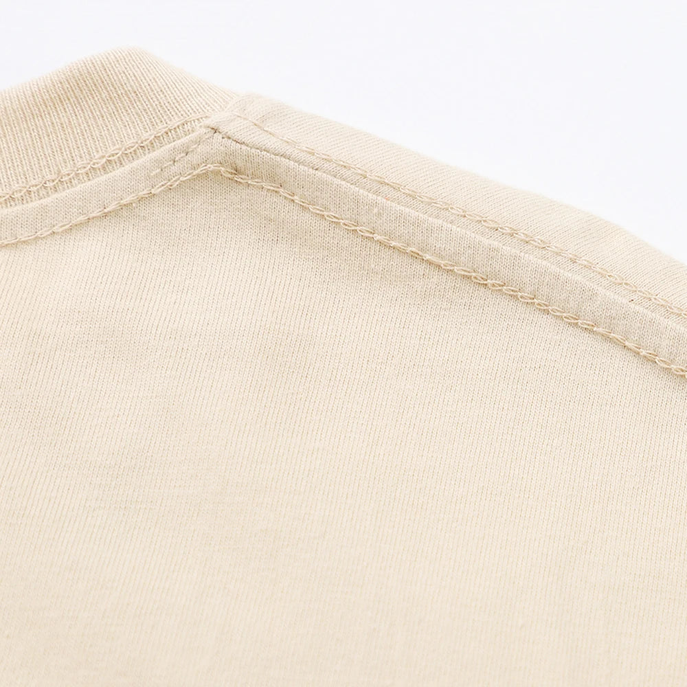Unisex Solid 100% Cotton Loose Fit Casual Short Sleeve T-Shirt
