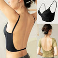 Women's Deep U Plunge Seamless Push Up Backless Bra