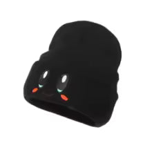 Unisex Winter Warm Knit Cartoon Embroidery Beanie
