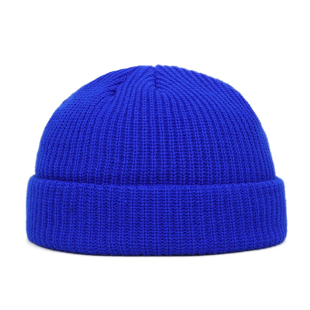 Unisex Solid Knitted Elastic Skull Beanie B0371