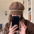 Women's Retro Warm Soft Fabric Painter Beret Cap