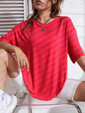 Unisex Solid 100% Cotton Loose Fit Casual Short Sleeve T-Shirt