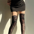 Women's Sexy Lace Floral Mesh Knee High Stockings
