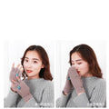 Women's Fashion Plush Warm Knit Flip Fingerless Gloves