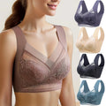 Women's Seamless Lace Wireless Ice Silk Bralette 15019