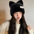 Women's Fashion Cute Cat Ears Warm Knit Winter Beanie