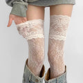 Women's Sexy Lace Floral Mesh Knee High Stockings