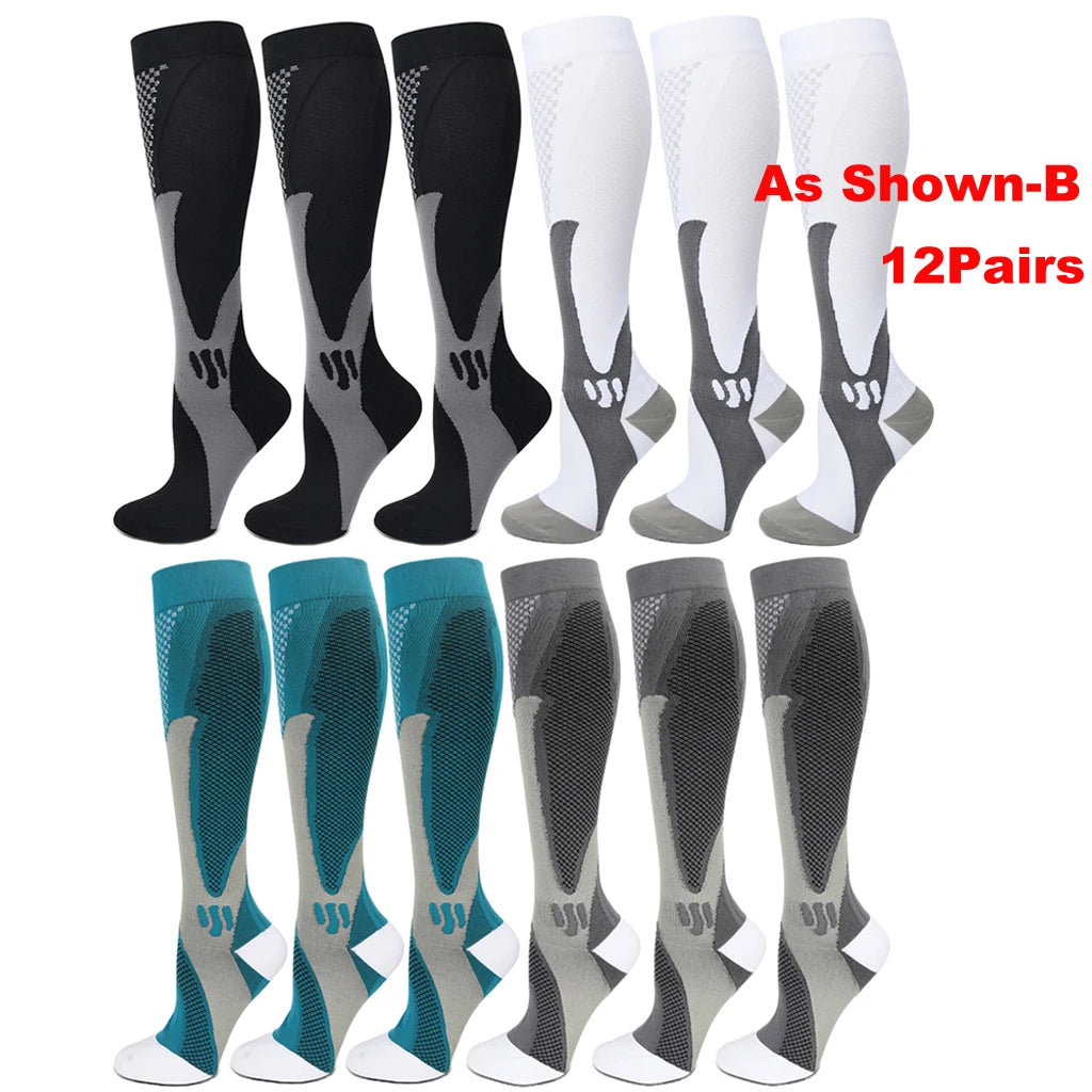 Unisex Compression Sports Knee High Stockings