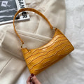 Women's Fashion Alligator Pattern PU Leather Shoulder Bag