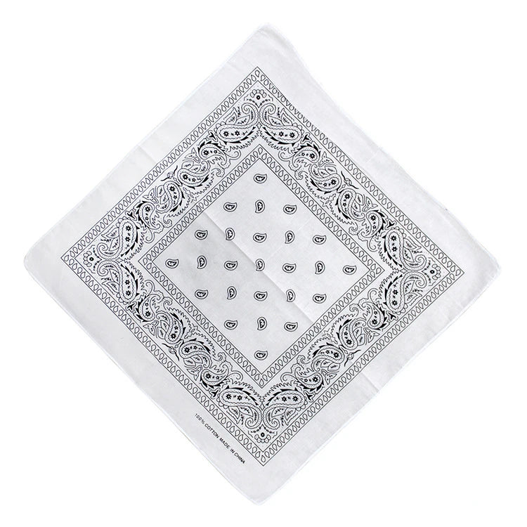 Unisex Paisley Square Headwear Bandana Scarf 54x54cm
