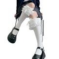 Women's Fashion Cute Lace Bow Knot Knee High Socks
