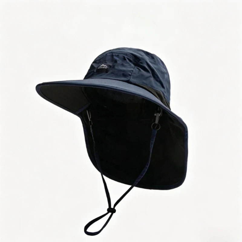 Unisex Wide Brim Neck Protection Outdoor Fishing Bucket Hat