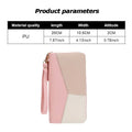 Women's Fashion PU Leather Long Zipper Wallet