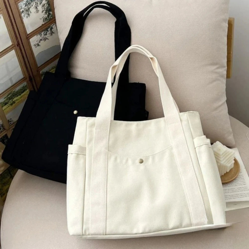 Women's Large Capacity Canvas Shoulder Tote Bag