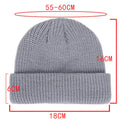 Unisex Solid Knitted Elastic Skull Beanie B0371