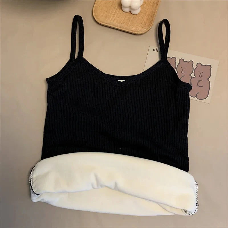Women's Seamless Elastic Thermal Underwear Sleeveless Top