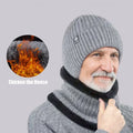 Unisex Thick Plush Warmth Knitted Winter Beanie Cap