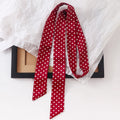 Women's Polka Dot Long Ribbon Scarf 150x4cm