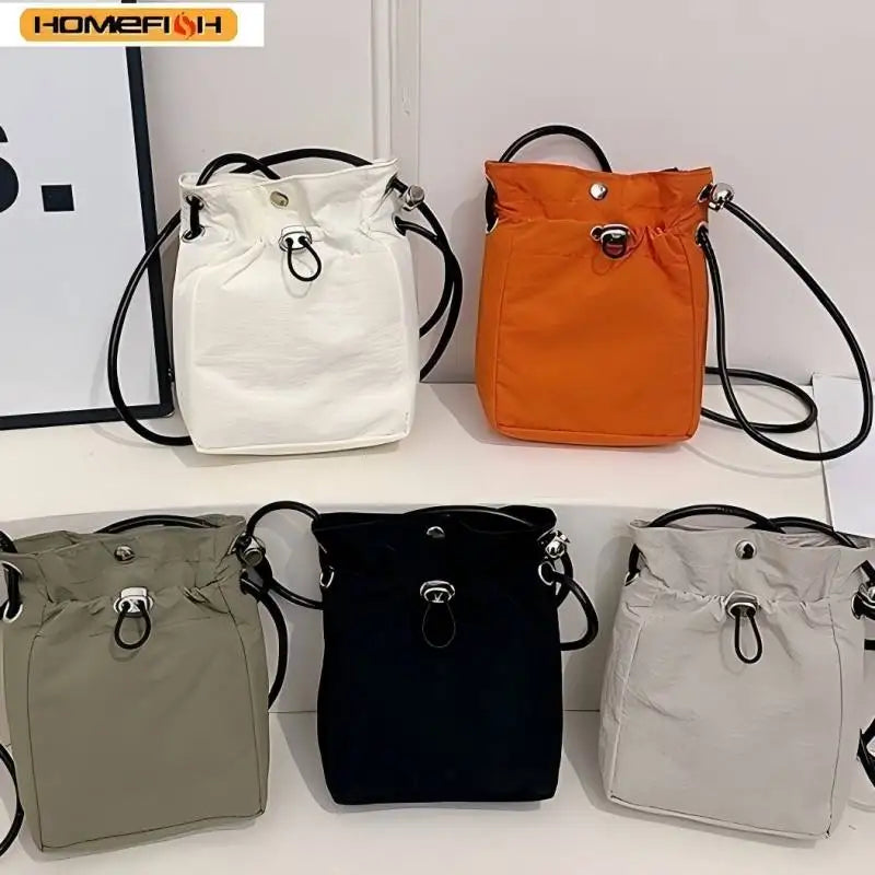 Women's Nylon Mini Phone Wallet Crossbody Shoulder Bag
