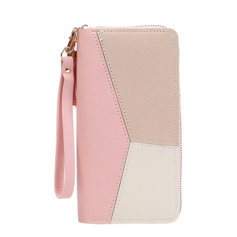 Women's Fashion PU Leather Long Zipper Wallet