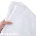 Unisex Solid 100% Cotton Loose Fit Short Sleeve T-Shirt