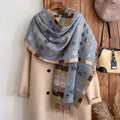 Women's National Style Warm Blanket Shawl Scarf 195x65cm