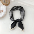 Women's Fashion Striped Small Square Scarf Headscarf