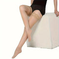 Women's Lace Trim Smooth Thigh High Stockings