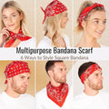 Unisex Paisley Square Headwear Bandana Scarf 54x54cm