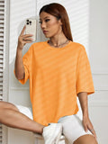 Unisex Solid 100% Cotton Loose Fit Casual Short Sleeve T-Shirt