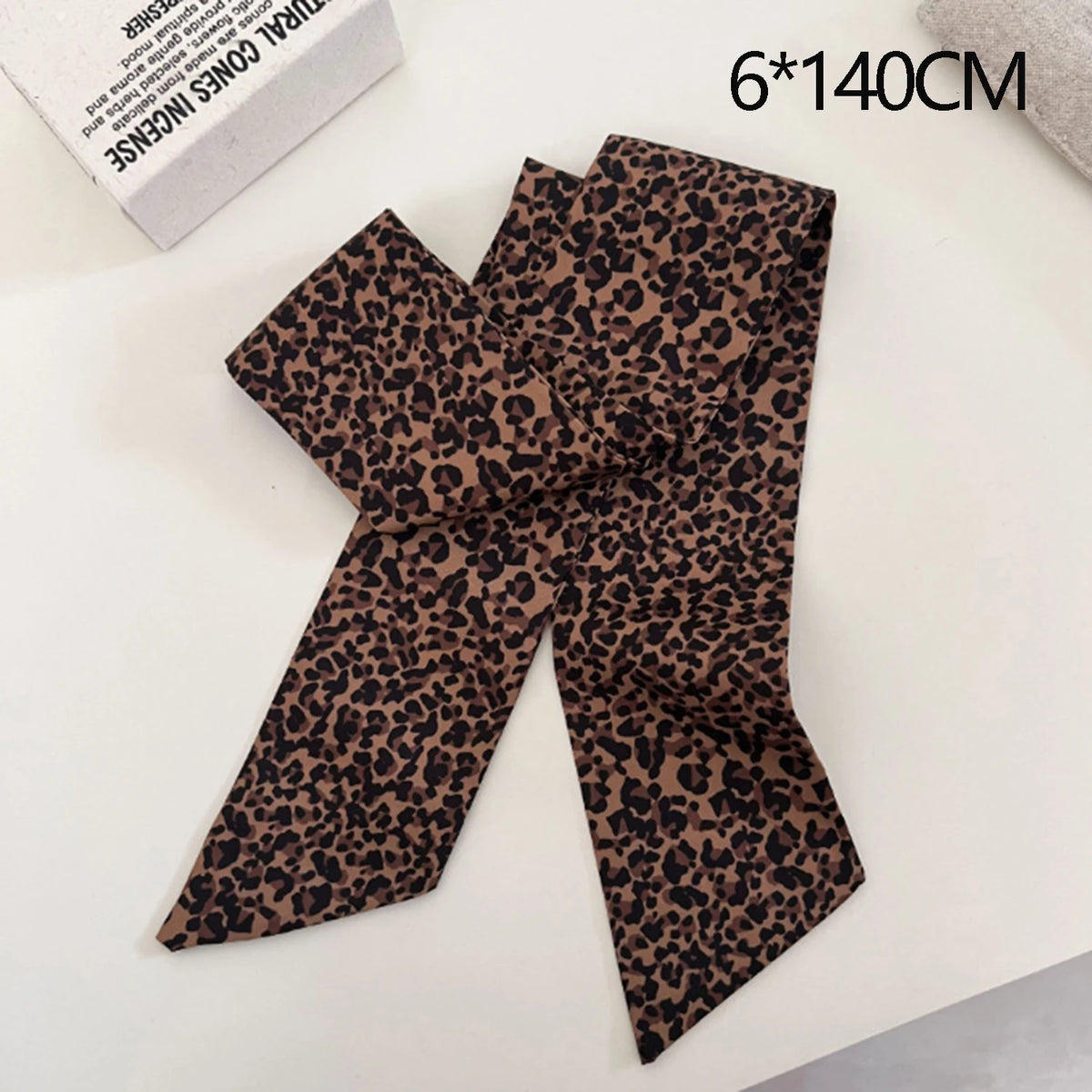 Women's Polka Dot Long Ribbon Scarf 150x4cm