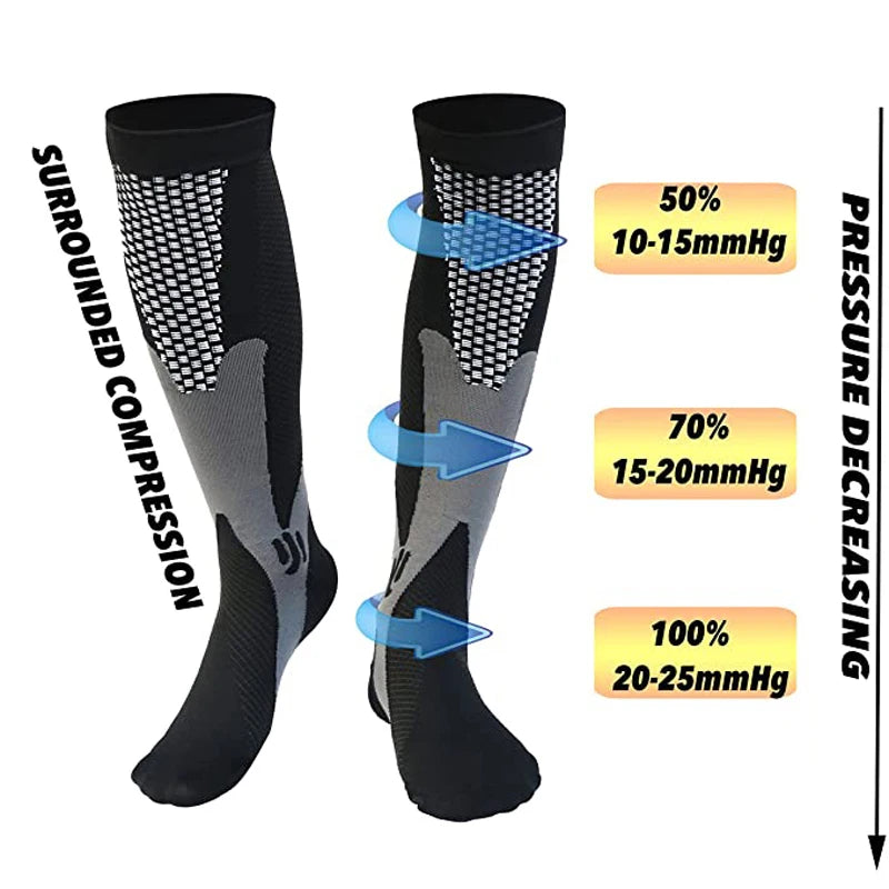 Unisex Compression Sports Knee High Stockings