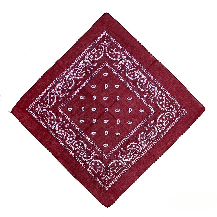 Unisex Paisley Square Headwear Bandana Scarf 54x54cm