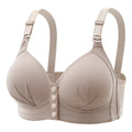 Women's Front Closure Seamless Push Up Bra