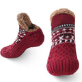 Unisex Winter Warm Fleece Non-Slip Slipper Socks