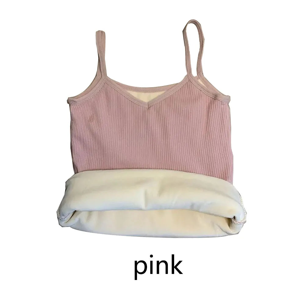 Women's Seamless Elastic Thermal Underwear Sleeveless Top