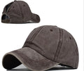 Women's Retro Washed Backless Ponytail Baseball Cap