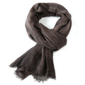 Men's Striped Cotton Linen Warm Shawl Scarf 200x75cm
