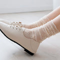 Women's Transparent Floral Lace Fishnet Thin Mid Socks