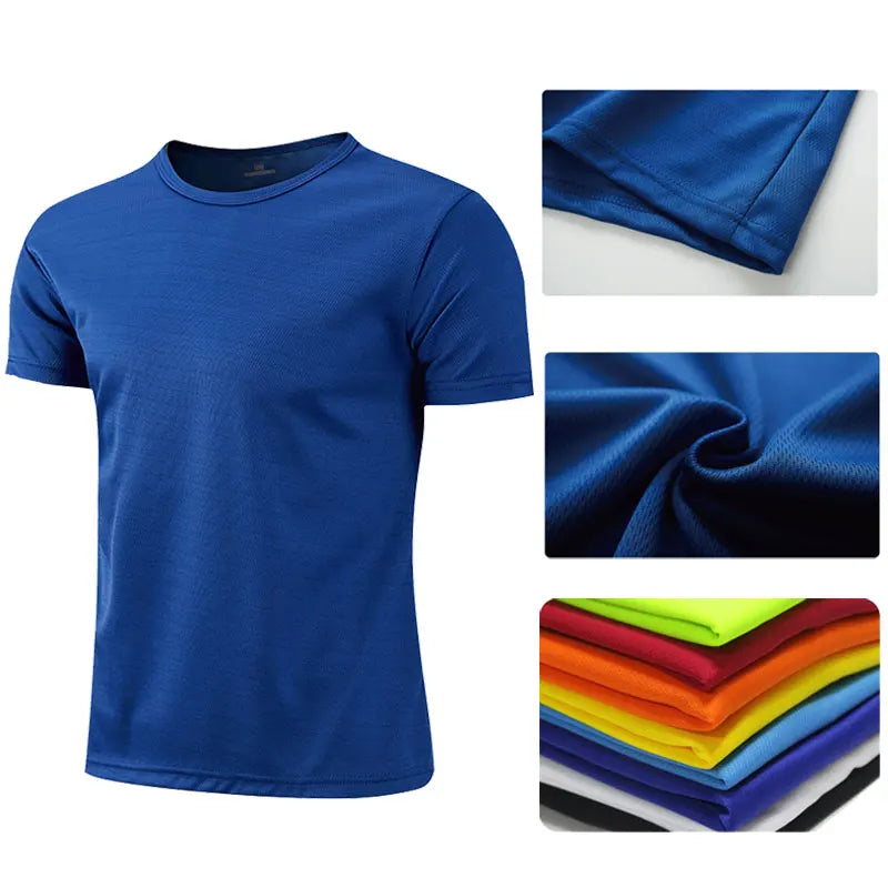 Unisex Quick Dry Breathable Short Sleeve Sport T-Shirt