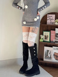 Women's Sexy Lace Floral Mesh Knee High Stockings