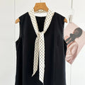 Women's Polka Dot Long Ribbon Scarf 150x4cm