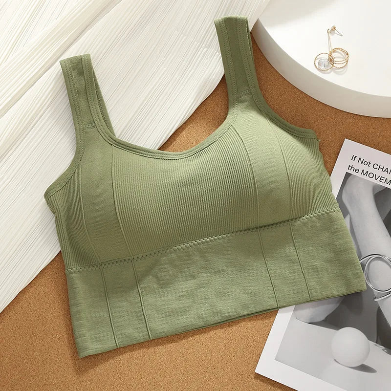 Women's Seamless Breathable Shockproof Push Up Sports Bra