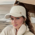 Women's Fashion Warm Knit Ponytail Beanie Cap