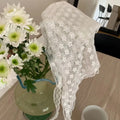 Women's Floral Lace Sweet Triangle Bandana Scarf