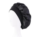 Unisex Solid Color Satin Elastic Band Sleeping Bonnet
