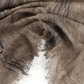 Men's Striped Cotton Linen Warm Shawl Scarf 200x75cm