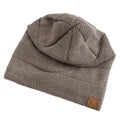 Unisex Thick Fur Lined Knitted Winter Beanie Cap F&S